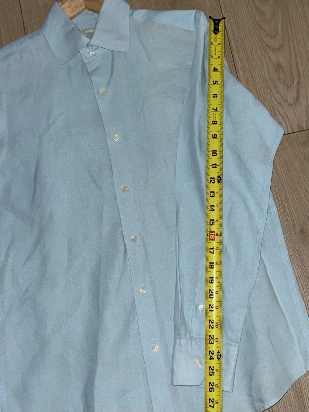 Banana Republic Pale Blue Men's Medium Standard Fit Dress Shirt